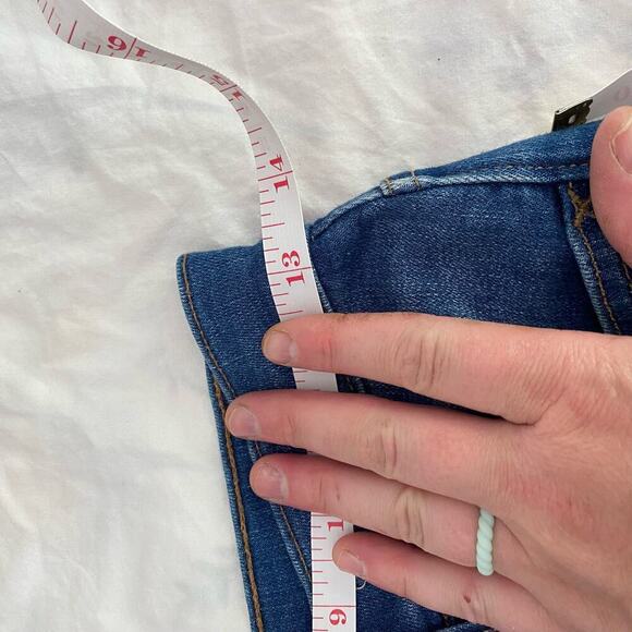 Madewell Light Blue Cali Demi-Boot Jeans in Marco Wash High-Rise Stretch 26 - Picture 4 of 8